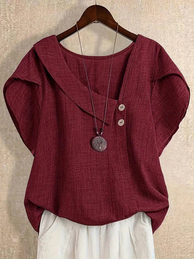 Milany – Lässige Bluse Mit Asymmetrischem Ausschnitt