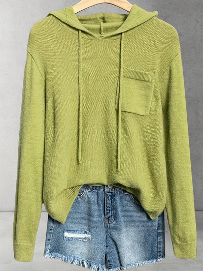 Nena – Lässiger Langarm Kapuzenpullover Mit Fronttasche