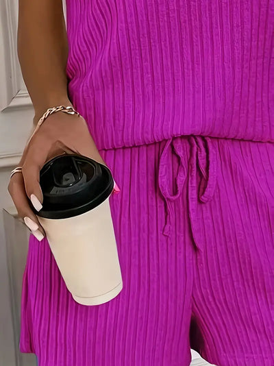 Isalie - Ärmelloses Zweiteiliges Set