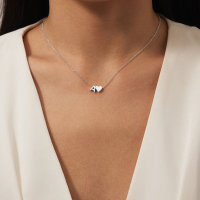 Ewige Liebe &amp; Brief Silberhalskette