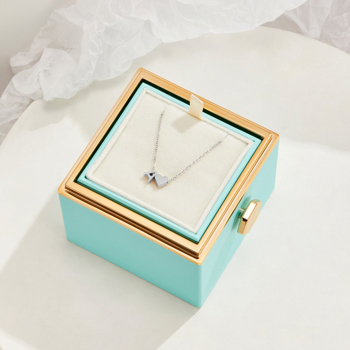 Ewige Liebe &amp; Brief Silberhalskette