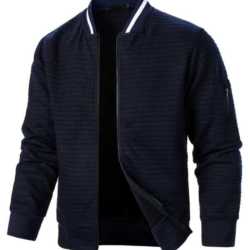 Herren Pulli | Kariertes Zip-Up Pullover Hoodie | Casual Winter