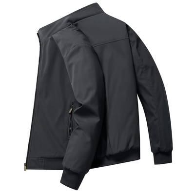 Jacke Harren | Lässige Effen Zip-Up | Kleine Stehkragen Winterjacke