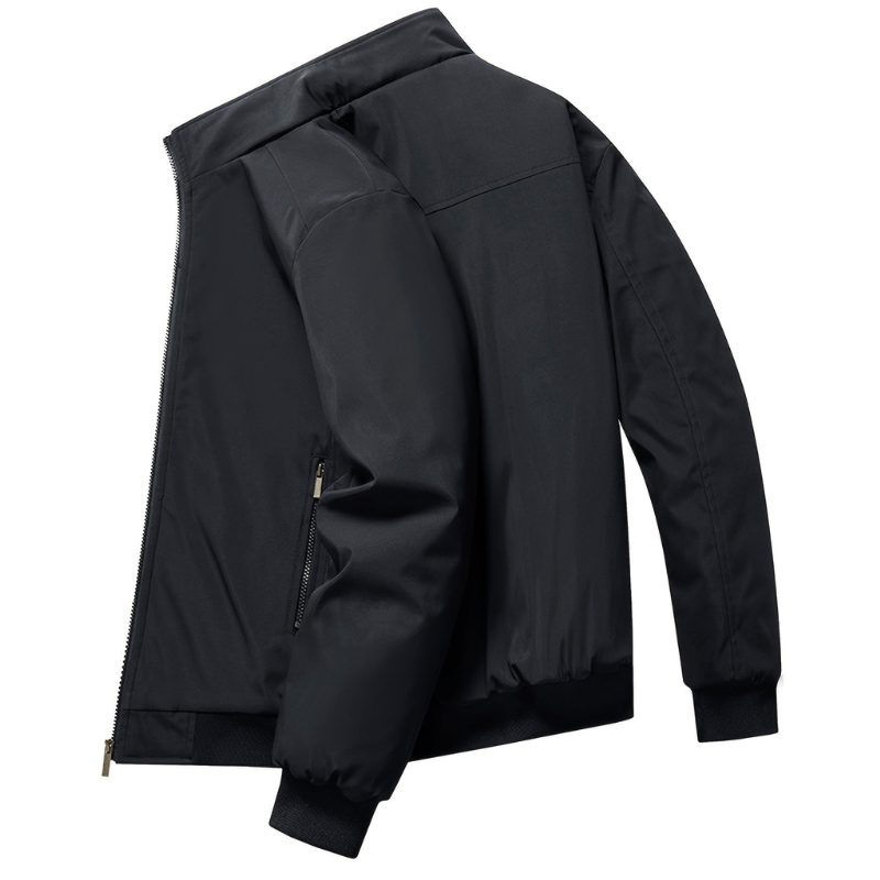 Jacke Harren | Lässige Effen Zip-Up | Kleine Stehkragen Winterjacke