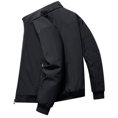 Jacke Harren | Lässige Effen Zip-Up | Kleine Stehkragen Winterjacke