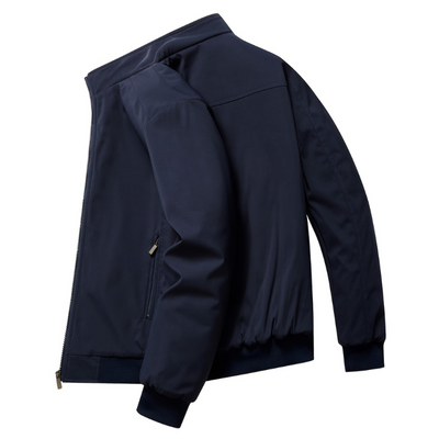 Jacke Harren | Lässige Effen Zip-Up | Kleine Stehkragen Winterjacke