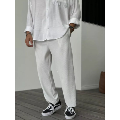 Cordhosen Herren | Minimalistische Casual Hose | Lockere Passform