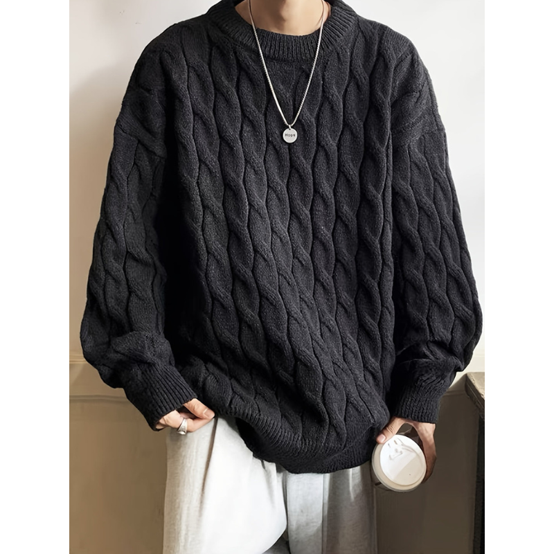 Oversize Pullover Herren | Urbanes Entwerfen | Langer Ärmel Pulli