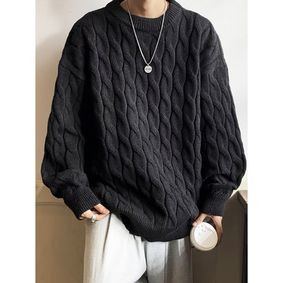 Oversize Pullover Herren | Urbanes Entwerfen | Langer Ärmel Pulli