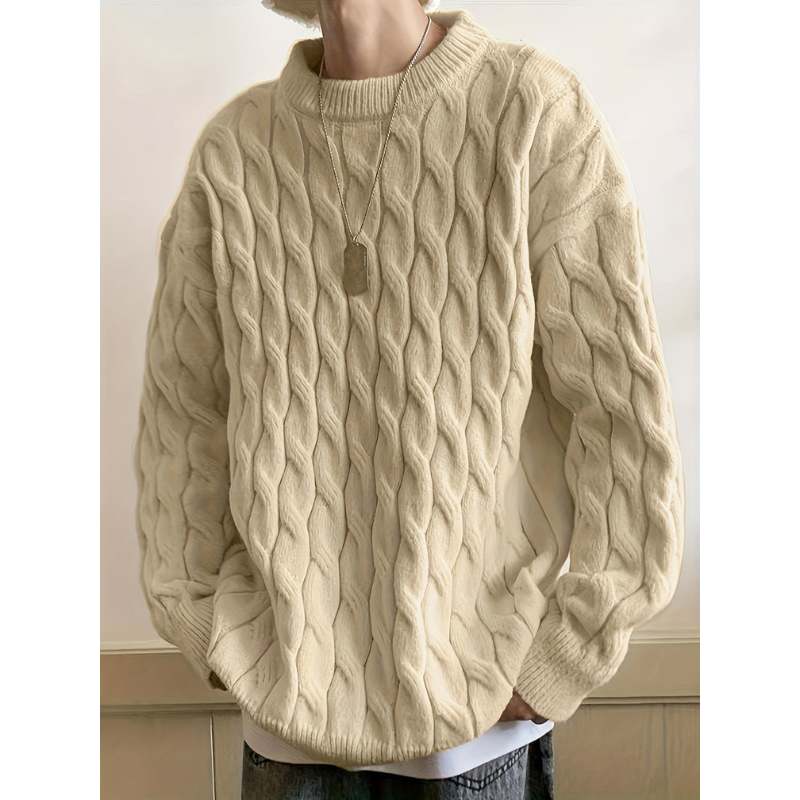 Oversize Pullover Herren | Urbanes Entwerfen | Langer Ärmel Pulli