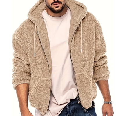 Winterjacke Herren | Warmes & Stilvolles Design | Jacke Herren mit Plüschkapuze