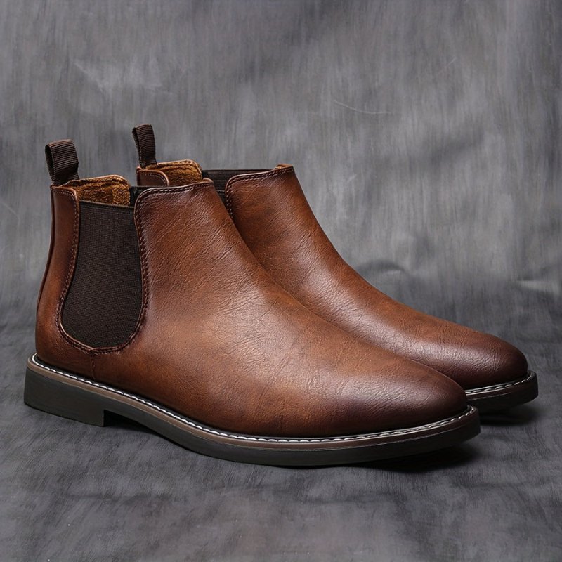 Winterstiefel Herren | Zweifarbiger Schaft | Rutschfeste Schuhe