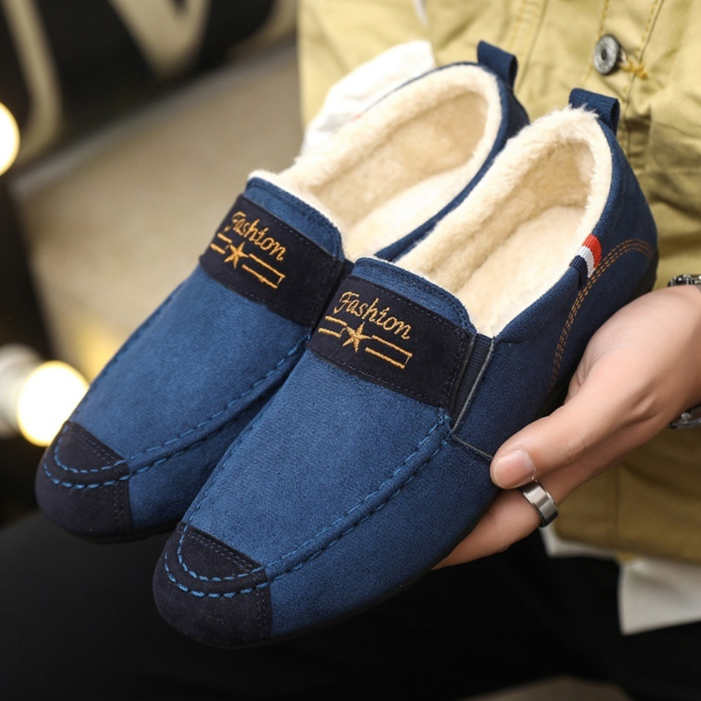 Herren Freizeit Schuhe | Winter Loafer | Bequeme Slip-On Schuhe