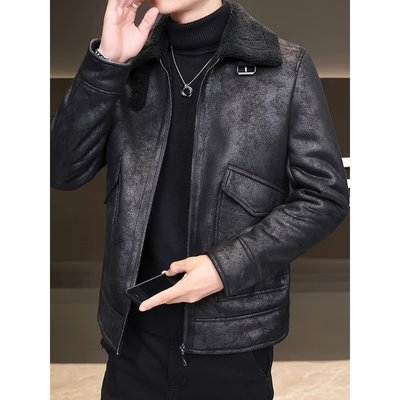 Jacke Herren | Warme Winterjacke Herren | Klassischer Reißverschluss Stil