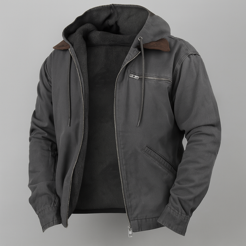 Jacke Herren | Winterjacke Herren Kapuze | Reißverschluss Casual