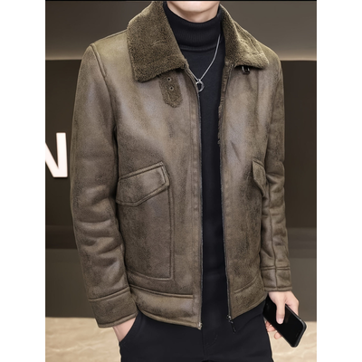 Jacke Herren | Warme Winterjacke Herren | Klassischer Reißverschluss Stil