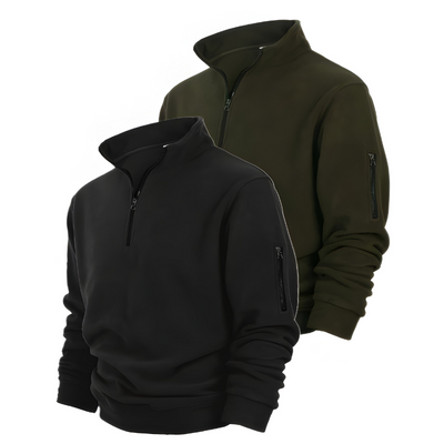 Herren Pulli mit Half-Zip | Vielseitiges Pullover | 2 Stück