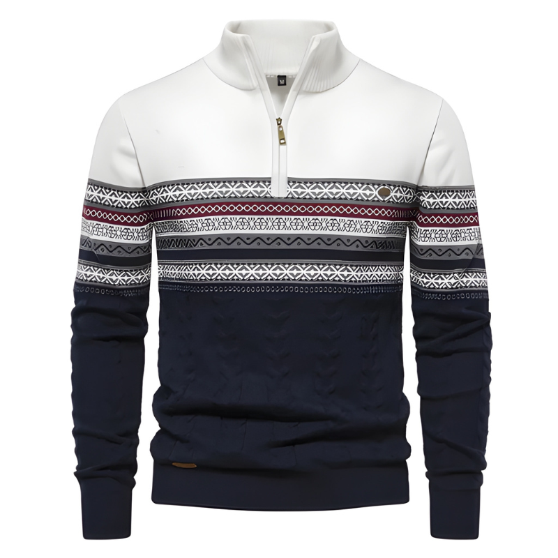 Pullover Herren | Strickpullover Herren Warm | Ethnisches Muster Style
