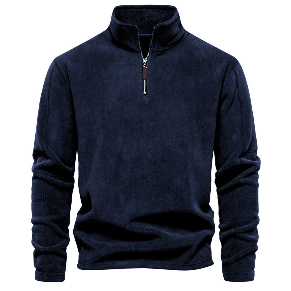Herren Pulli | Pullover mit Halb-Zip | Warmer Outdoor Style
