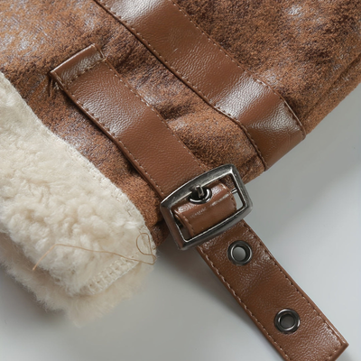 Jacke Herren | Winterjacke Herren Klassisch | Mit Warmer Felloptik Innen