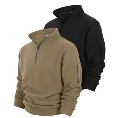Herren Pulli mit Half-Zip | Vielseitiges Pullover | 2 Stück