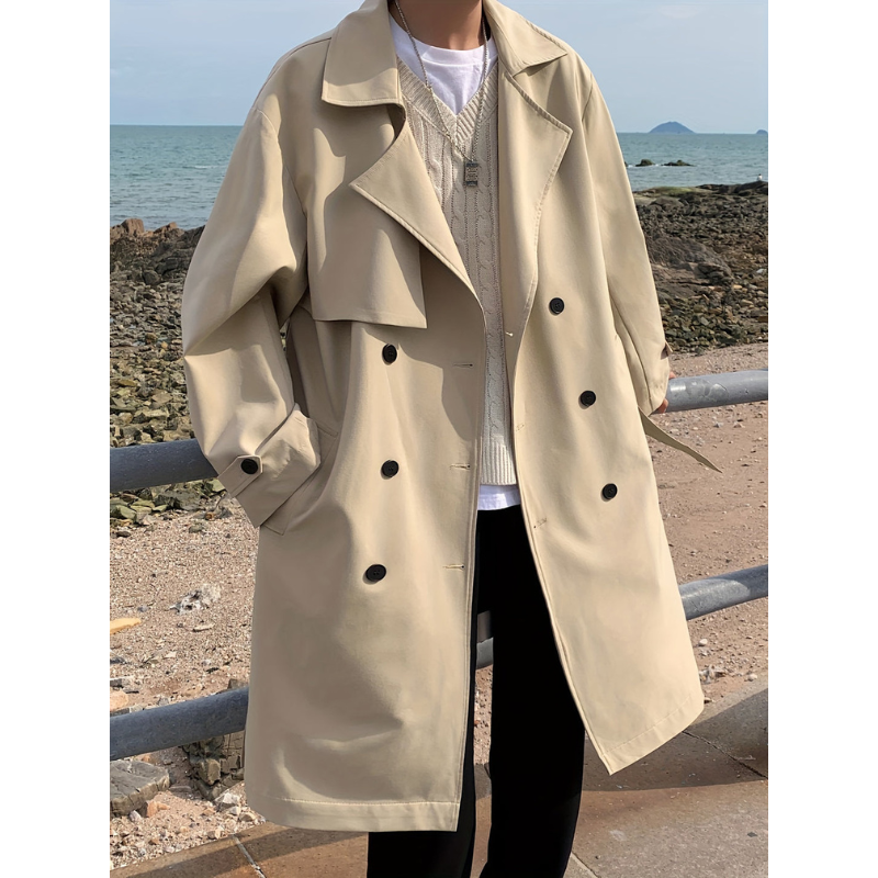 Mantel Herren | Winterjacke Herren | Eleganter Trench Stil