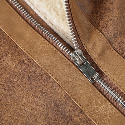 Jacke Herren | Winterjacke Herren Klassisch | Mit Warmer Felloptik Innen