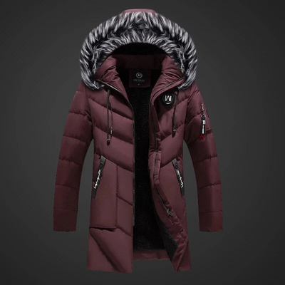 Jacke Herren | Winterjacke Herren Lang | Warm Gefüttert Casual Style