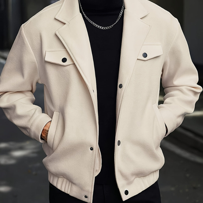 Winterjacke Herren | Leicht & Stilvoll | Mit Knopfleiste & Reverskragen
