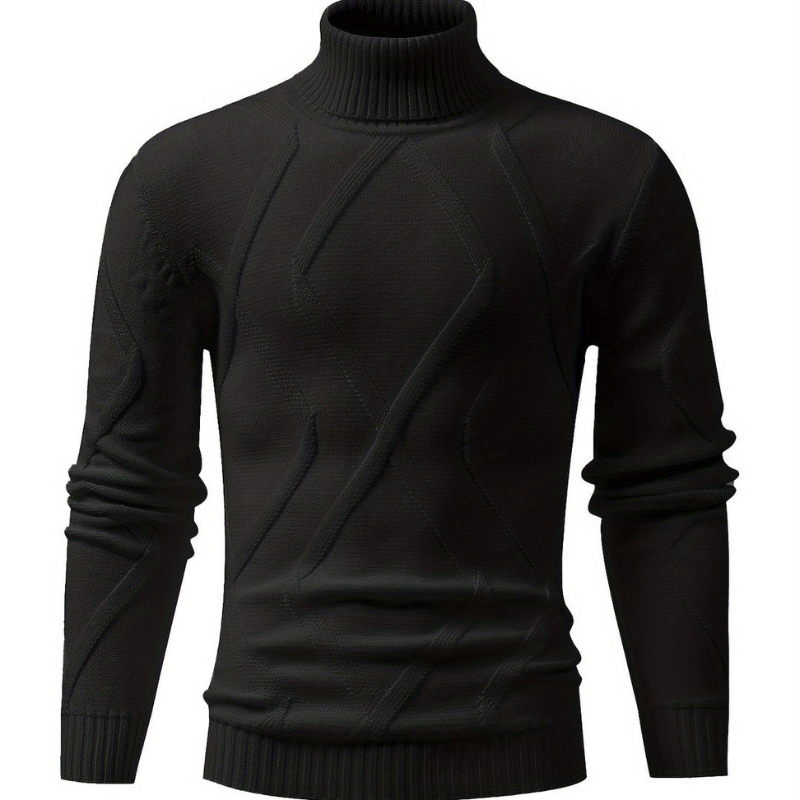 Rollkragenpullover Herren | Gerippter Pullover | Winter Look