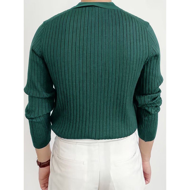 Herren Pullover | Polokragen und Langarm | Klassischer Stil