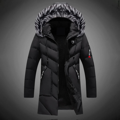Jacke Herren | Winterjacke Herren Lang | Warm Gefüttert Casual Style