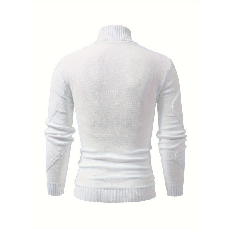 Rollkragenpullover Herren | Gerippter Pullover | Winter Look