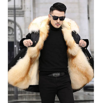 Winterjacke Herren | Parka Herren Gepolstert | Warme Outdoor Jacke