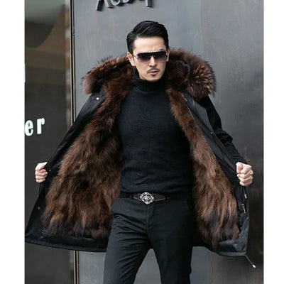 Winterjacke Herren | Parka Herren Gepolstert | Warme Outdoor Jacke