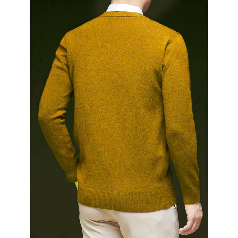 Pullover Herren | Langarm | V-Ausschnitt Strickpullover