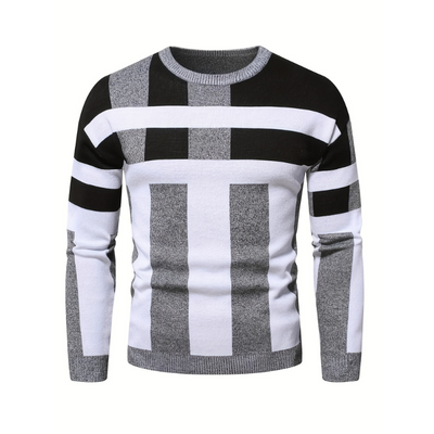 Pullover Herren | Rundhals Stil | Herren Colorblock Pulli