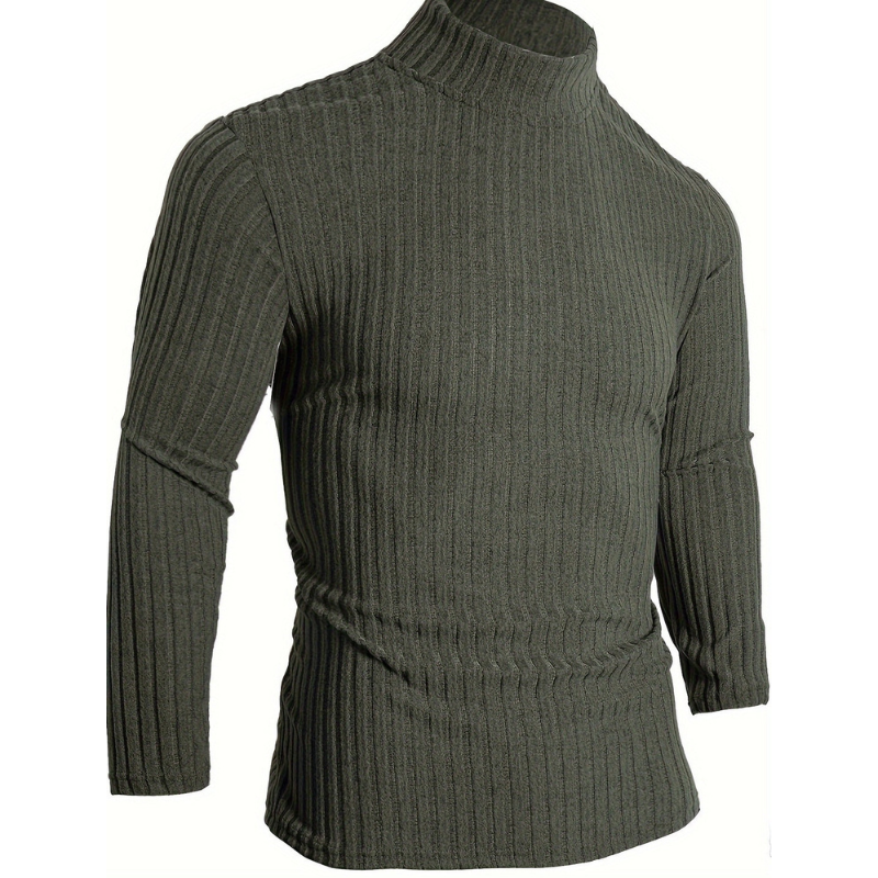 Rollkragenpullover Herren | Eleganter Pullover Herren | Schmale Passform