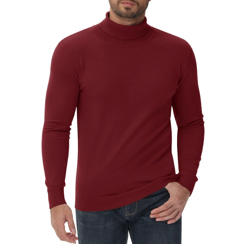 Rollkragenpullover Herren | Klassischer Pullover | Casual Kleider
