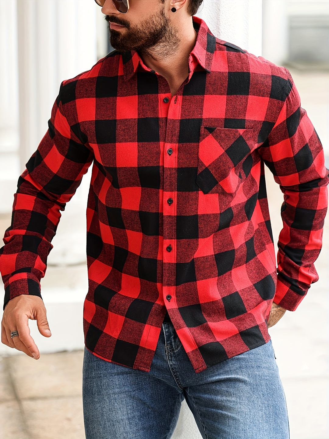 Herren Hemd | Langarm | Lockerer Schnitt | Casual Kleider