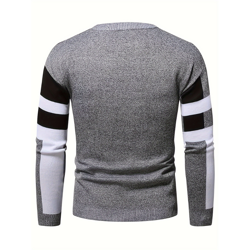 Pullover Herren | Rundhals Stil | Herren Colorblock Pulli