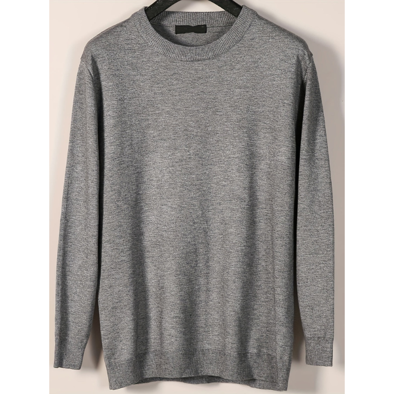 Pullover Herren | Rundhals und Langarm | Strickpullover
