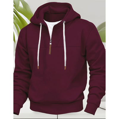 Herren Pulli | Halb-Zip Pullover | Warmer Casual Hoodie