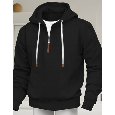 Herren Pulli | Halb-Zip Pullover | Warmer Casual Hoodie