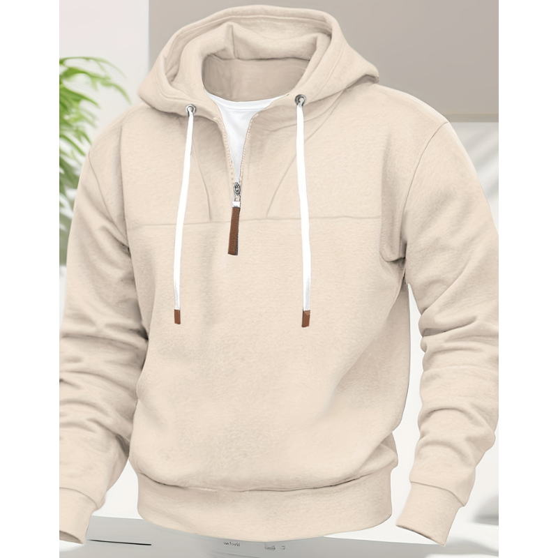Herren Pulli | Halb-Zip Pullover | Warmer Casual Hoodie