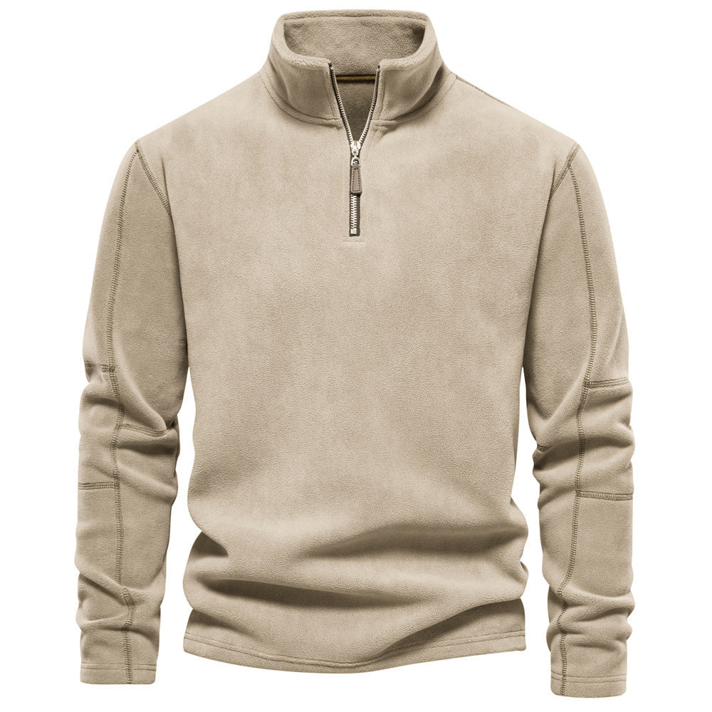 Herren Pulli | Pullover mit Halb-Zip | Warmer Outdoor Style