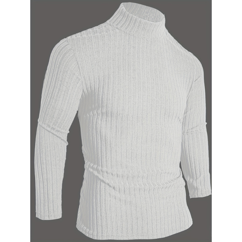 Rollkragenpullover Herren | Eleganter Pullover Herren | Schmale Passform