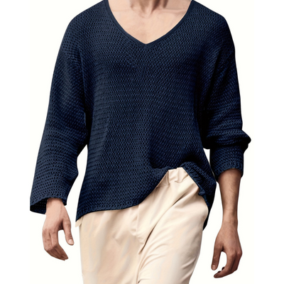 Herren Pullover | V-Ausschnitt und Langarm | Klassisch Stil