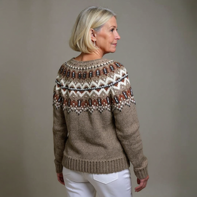 Audrina | Vintage Isländische Strickjacke