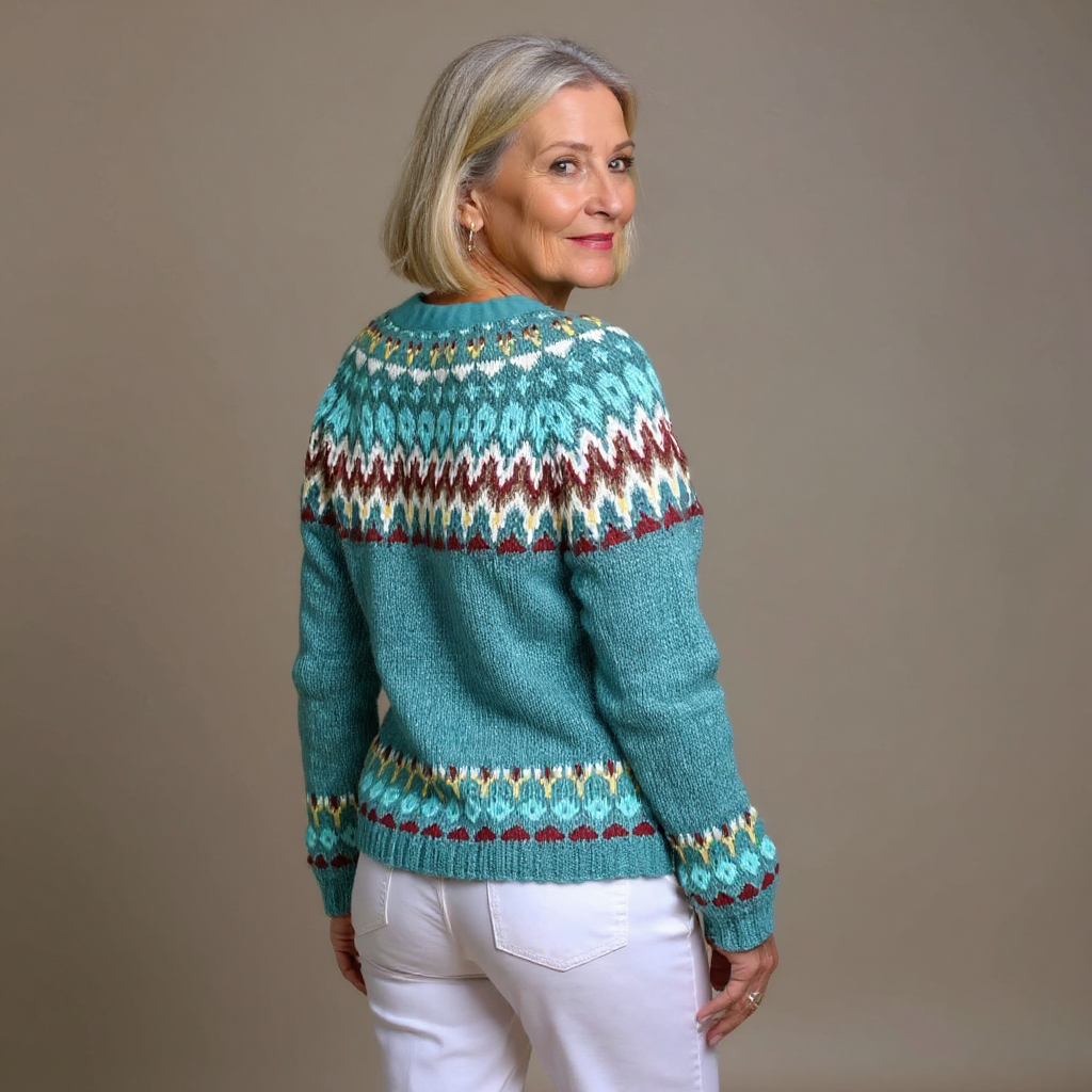 Kara | Vintage Isländische Strickjacke